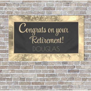 Glückwunsch! Bright, Custom Retirement Banner
