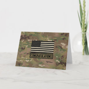 Glückwunsch: Camouflage Karte