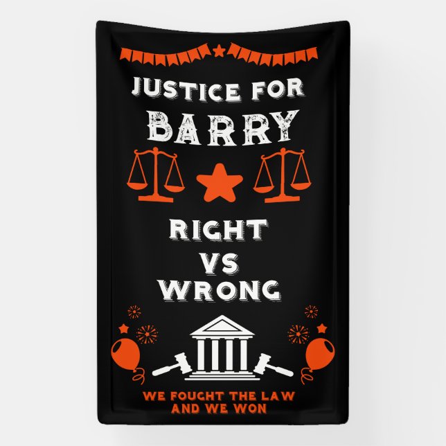 Glückwunsch Court Verdict Banner (Vertikal)