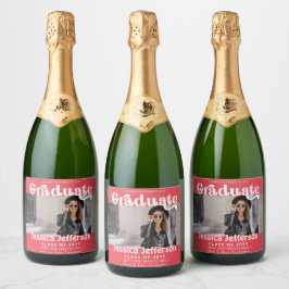 Glückwunsch der Graduation Foto Extravagant Rosa