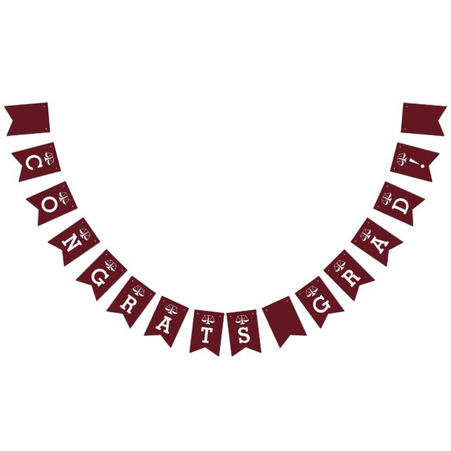 Glückwunsch der juristischen Abschluss Wimpelkette (Alle)