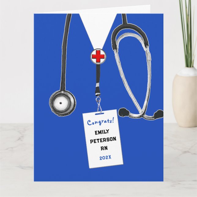 Glückwunsch der Krankenpflege Karte (Vorderseite)
