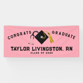 Glückwunsch der Krankenpflegerschule für Abschluss Banner