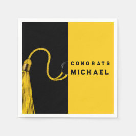 Glückwunsch der Kreativen Graduierungspartei Napki Serviette