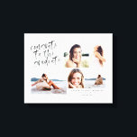 Glückwunsch der Leinwand mit mehreren Fotos<br><div class="desc">Aquarellfarben Glückwunsch zum Diplom Multi-Foto-Leinwand drucken. Der perfekte Abschluss. Teil einer Sammlung.</div>