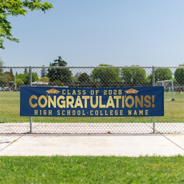 Glückwunsch des Abschlusses für benutzerdefinierte Banner (Insitu)