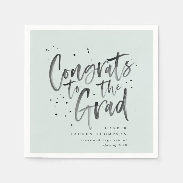 Glückwunsch des Absolventen Party Servietten (Vorderseite)