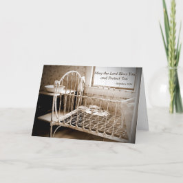 Glückwunsch des Babys können Sie segnen und schütz Karte