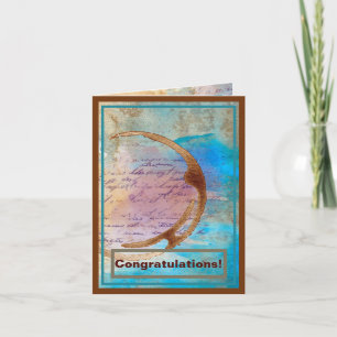 Glückwunsch des Junk-Journal für den Mixed-Media-K Karte