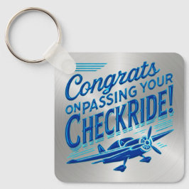 Glückwunsch, die an Ihrem Schachbrettfahrer vorbei Schlüsselanhänger