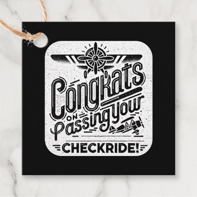 Glückwunsch, die Ihren Schachzug passieren! Geschenkanhänger (Vorderseite)