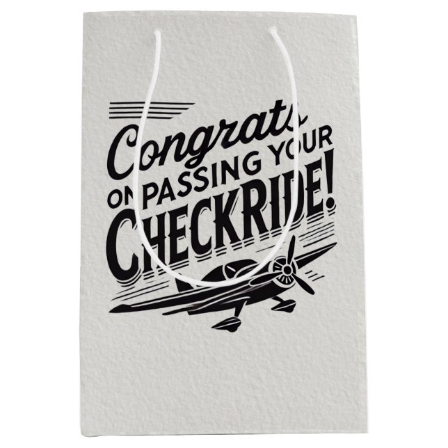 Glückwunsch, die Ihren Schachzug passieren! Mittlere Geschenktüte (Vorderseite)