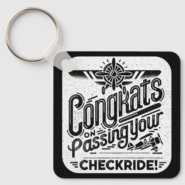 Glückwunsch, die Ihren Schachzug passieren! Schlüsselanhänger (Vorderseite)