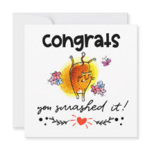 Glückwunsch, die Sie geklatscht haben Cartoon Cat 