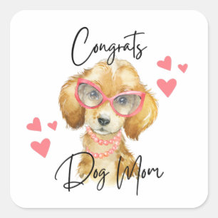 Glückwunsch Dog Mama Stickers