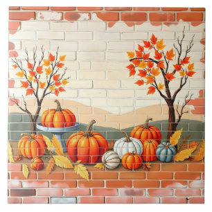 Glückwunsch Erntedankend Beliebter schöner Fall Fliese