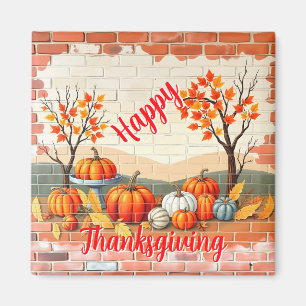 Glückwunsch Erntedankend Beliebter schöner Fall Magnet