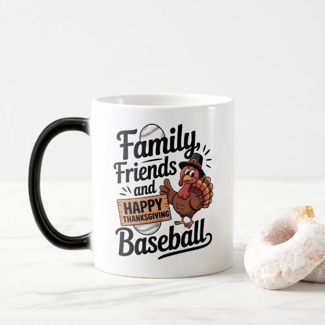 Glückwunsch Erntedankend Herbstleaves Verwandlungstasse (Mit Donut)