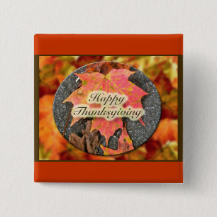Glückwunsch Erntedankfest Herbstmapelleaf Serie Button