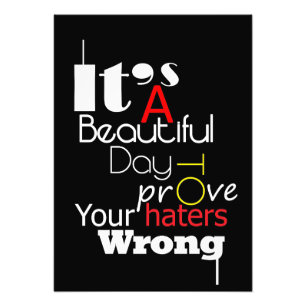 Glückwunsch Es ist ein schöner Tag Fotodruck