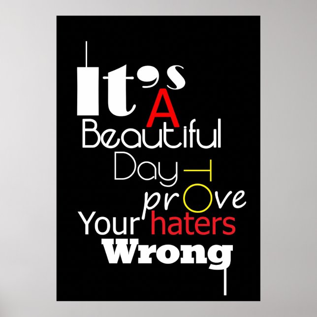 Glückwunsch Es ist ein schöner Tag Poster (Vorne)