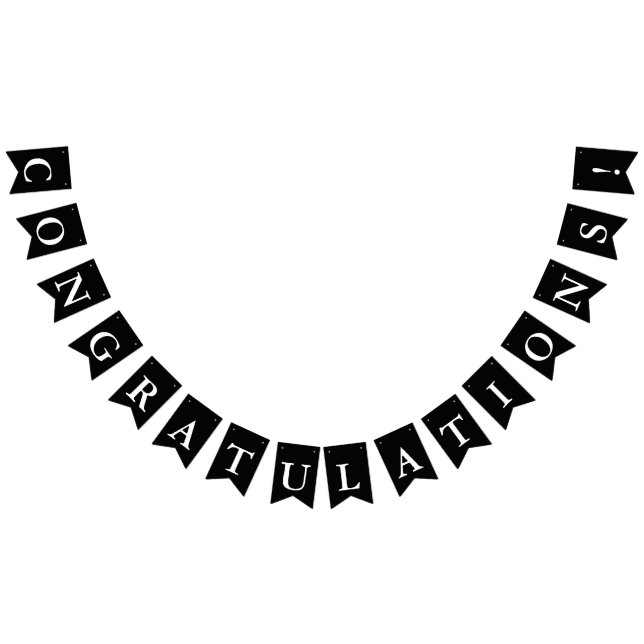 "Glückwunsch-" Flaggen-Fahne Wimpelkette (Alle)