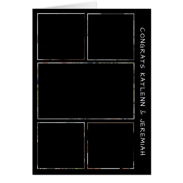 Glückwunsch Fünf Foto Hochzeit (Vorne)