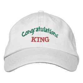 Glückwunsch gedruckt KING Custom-Hat Bestickte Baseballkappe