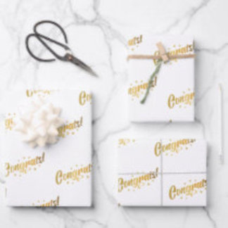 Glückwunsch Geschenkpapier Set