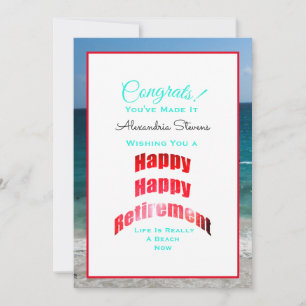 Glückwunsch-glückliches Ruhestands-Büropersonal Karte