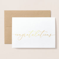 Glückwunsch Gold Foil Minimalistische Glückwünsche