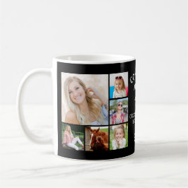 GLÜCKWUNSCH GRAD 12 Foto Collage Gold Cap Kaffeetasse