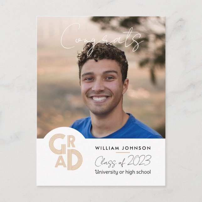 Glückwunsch Grad 2023 Postkarte (Vorderseite)