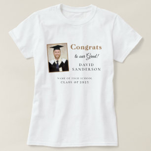 Glückwunsch Grad 2025 Name Foto Abschluss T-Shirt
