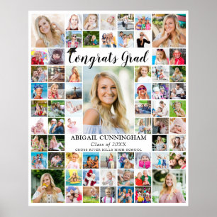 Glückwunsch Grad 66 FotoCollage benutzerdefinierte Poster