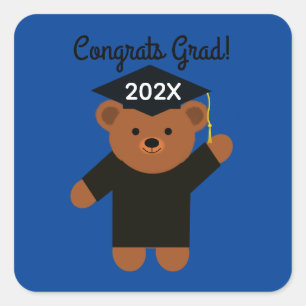 Glückwunsch Grad! Abschluss Bear #2 Stickers