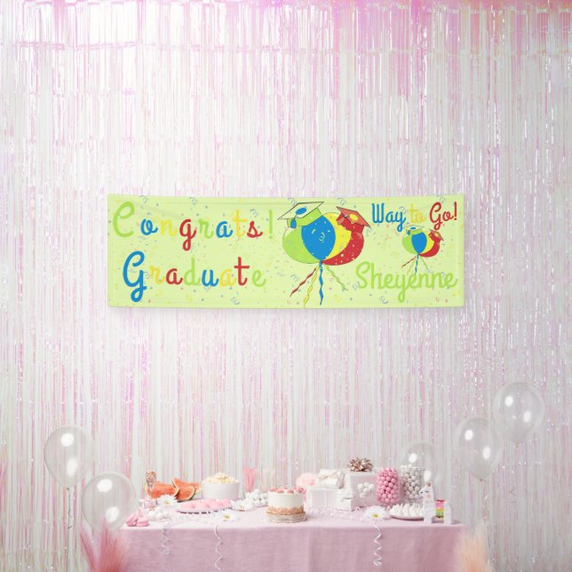 Glückwunsch! Grad Balloons Hats Banner (Party)