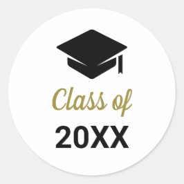 Glückwunsch Grad der Jährlichen Graduationsstufe Runder Aufkleber