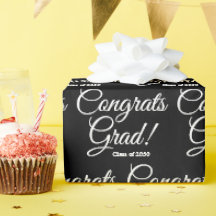 Glückwunsch grad Klasse von 2024 Schwarzes Skriptm