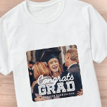 Glückwunsch Grad Modernes, einfaches, schlankes Fo T-Shirt<br><div class="desc">Dieses einfache und klassische Design besteht aus Serifentypografie und fügt ein benutzerdefiniertes Foto hinzu.</div>