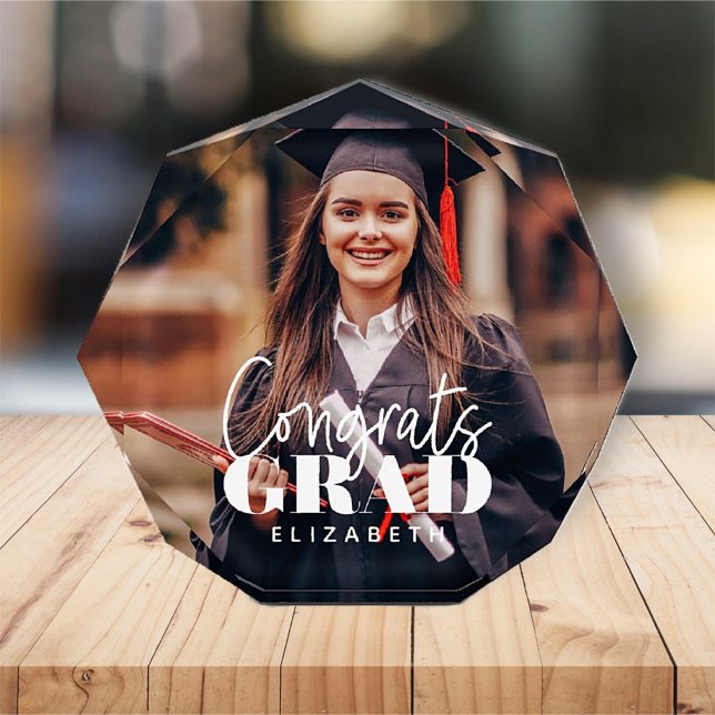 Glückwunsch Grad Modernes, einfaches Skript Fotoblock (Von Creator hochgeladen)