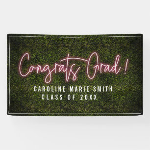 Glückwunsch Grad Neon Graduation Party Banner