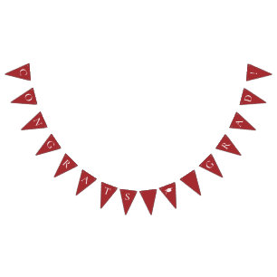 Glückwunsch Grad Red Wimpelkette