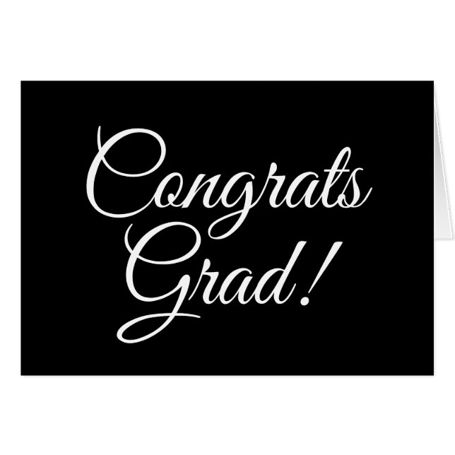 Glückwunsch Grad Schwarz-Klassifizierung (Vorderseite (Horizontal))