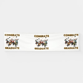Glückwunsch Graduate 2.5x10 Vinyl Banner