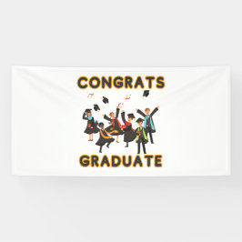 Glückwunsch Graduate 4x8 Vinyl Banner