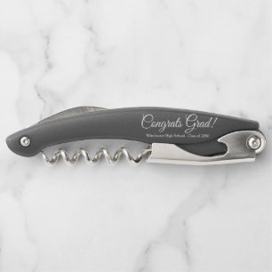 Glückwunsch Graduate Black custom script class yea Kellnermesser