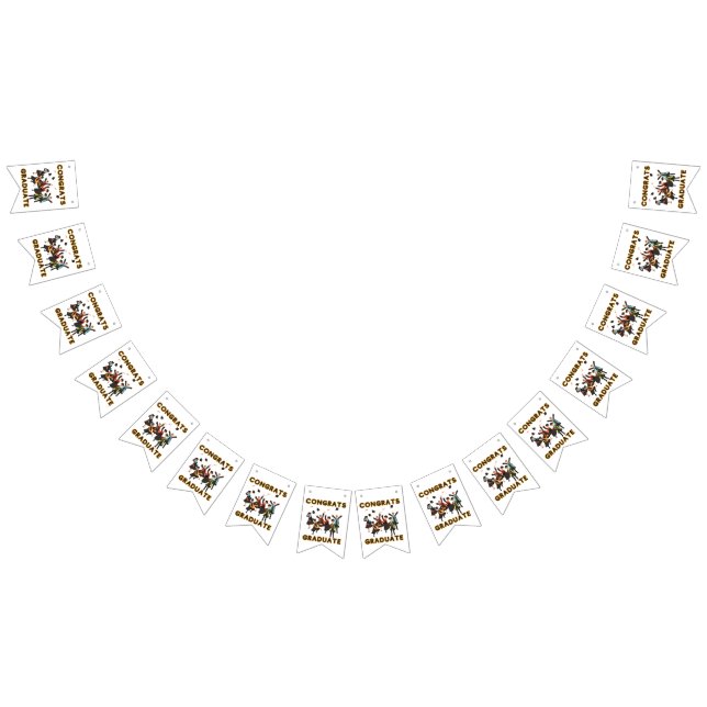 Glückwunsch Graduate Bunting Banner (Alle)