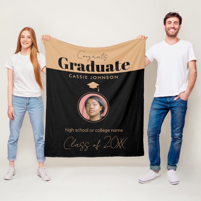 Glückwunsch Graduate Class of 2023 Fleecedecke (Beispiel)