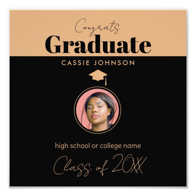 Glückwunsch Graduate Class of 2023 Fotodruck (Vorne)